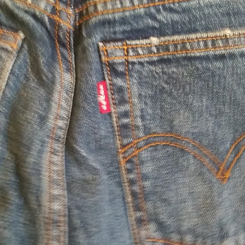 Levi's denim jeans.